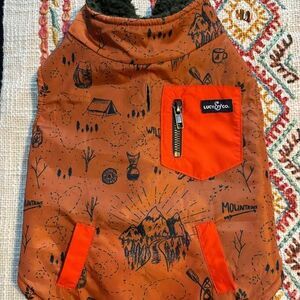 Lucy & Co dog Vest Reversible Fleece Jacket Coat Winter Sz Medium